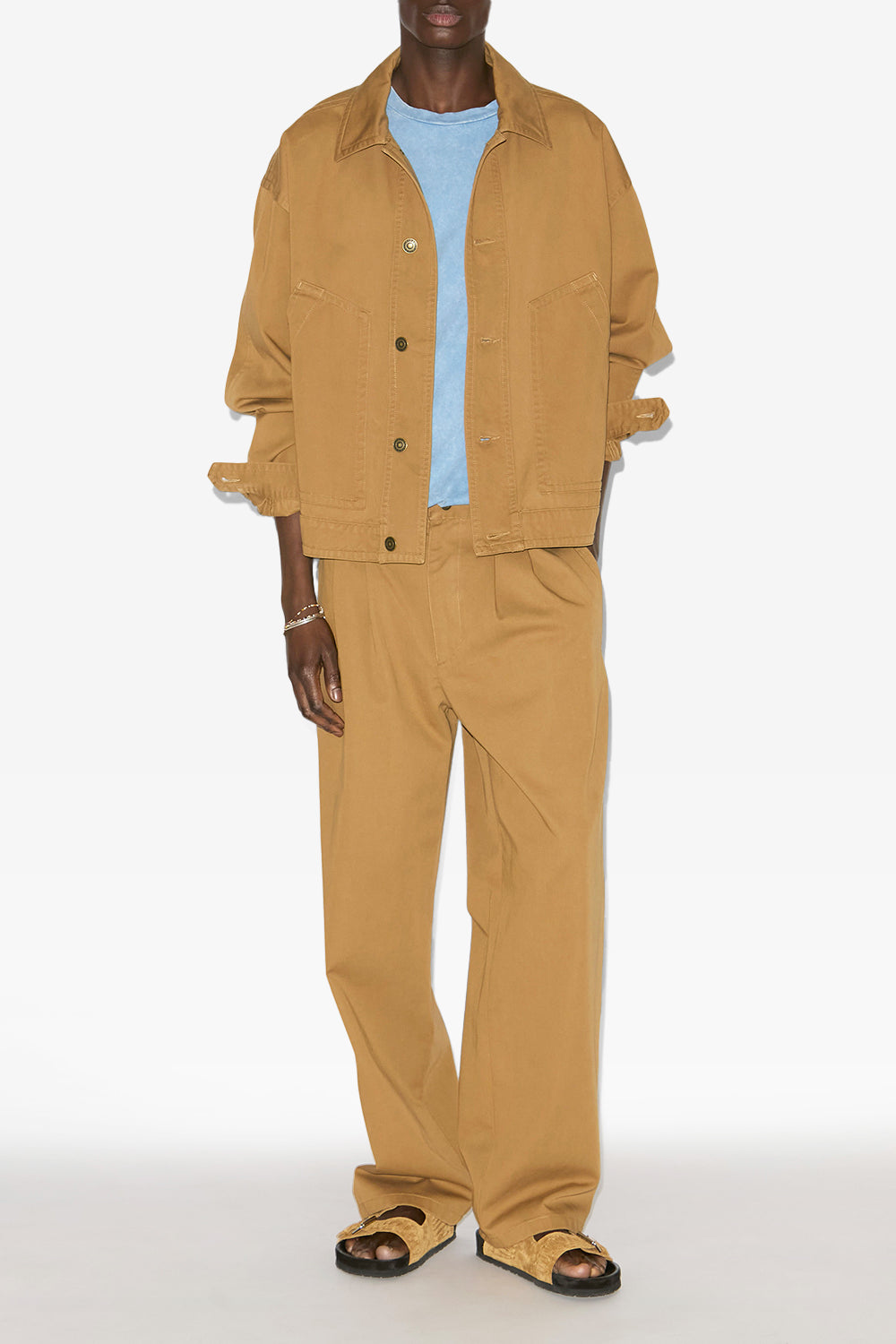 Forest short cotton jacket - Toffee - Man - 2