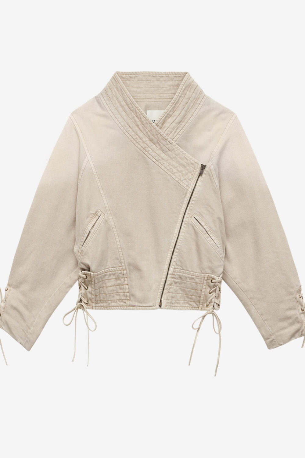 Edina デニム製 ショートジャケット - 生成り - Woman - 1