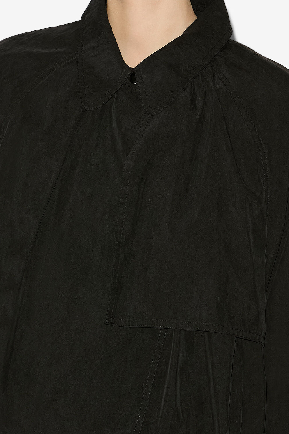 Veste courte gwenola en tissu technique satiné - Noir - Woman - 3