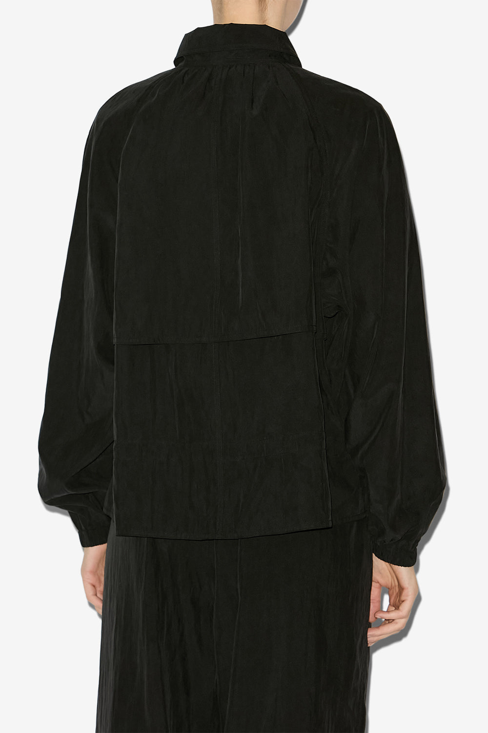 Veste courte gwenola en tissu technique satiné - Noir - Woman - 5