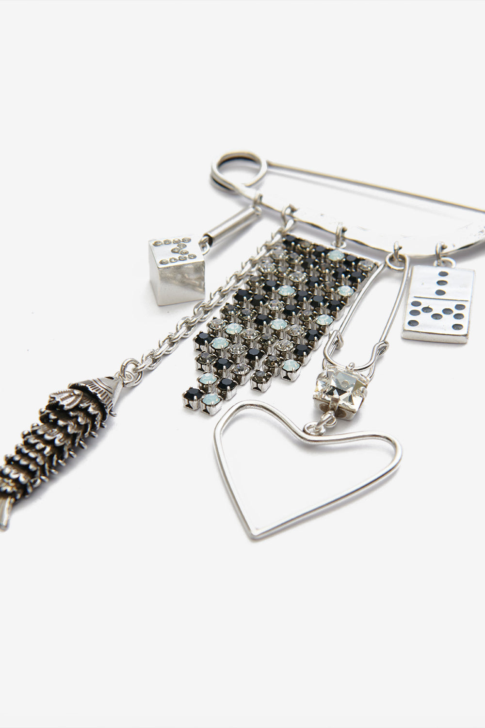 Abby brooch with pendants - Silver - Woman - 3