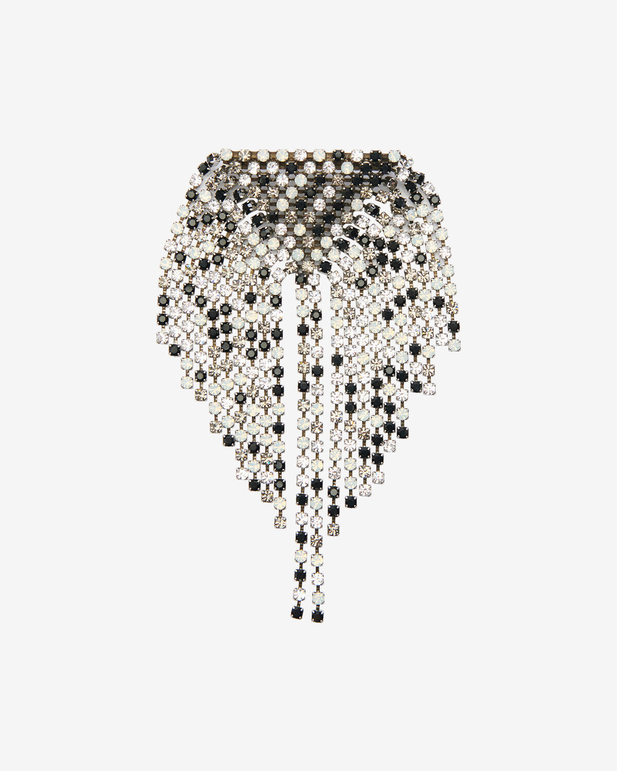 Faye brooch Woman Black and silver 1