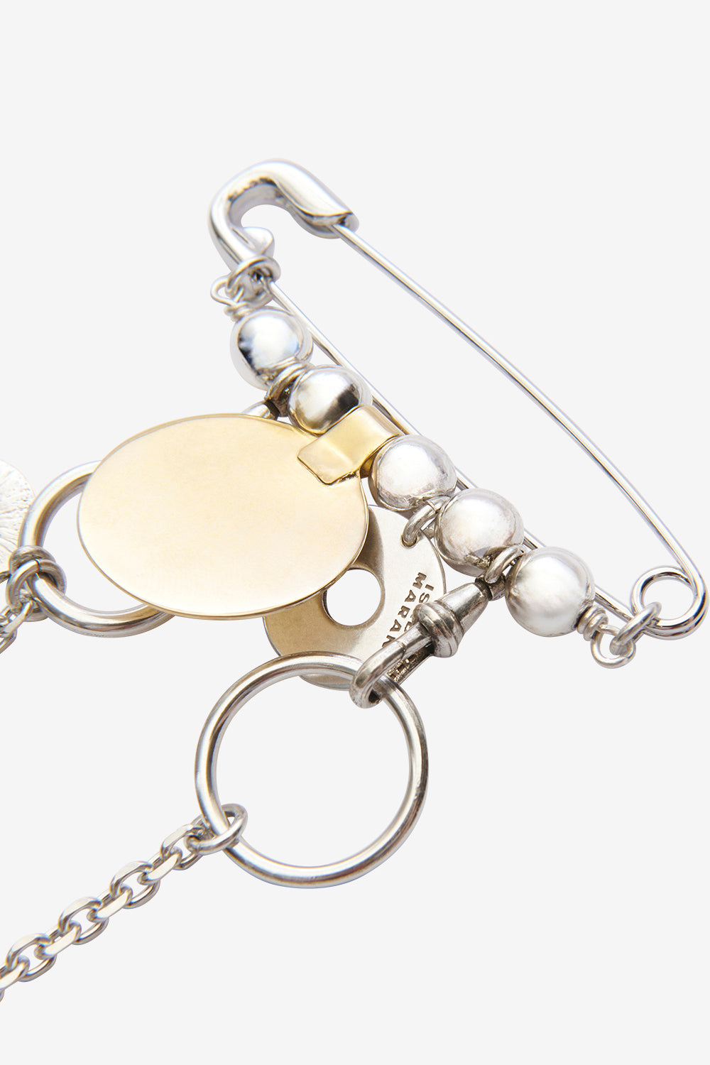 Bonnnie chain and tassel brooch - Silver-gold - Woman - 3
