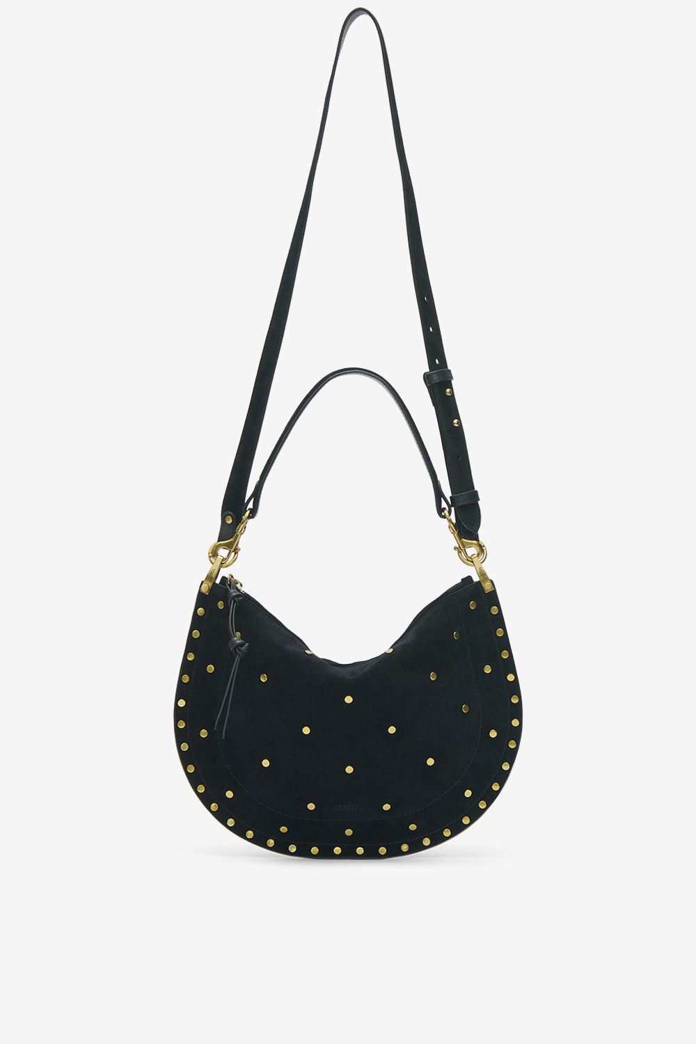 Borsa oskan soft zip in pelle scamosciata - Nero - Woman - 6