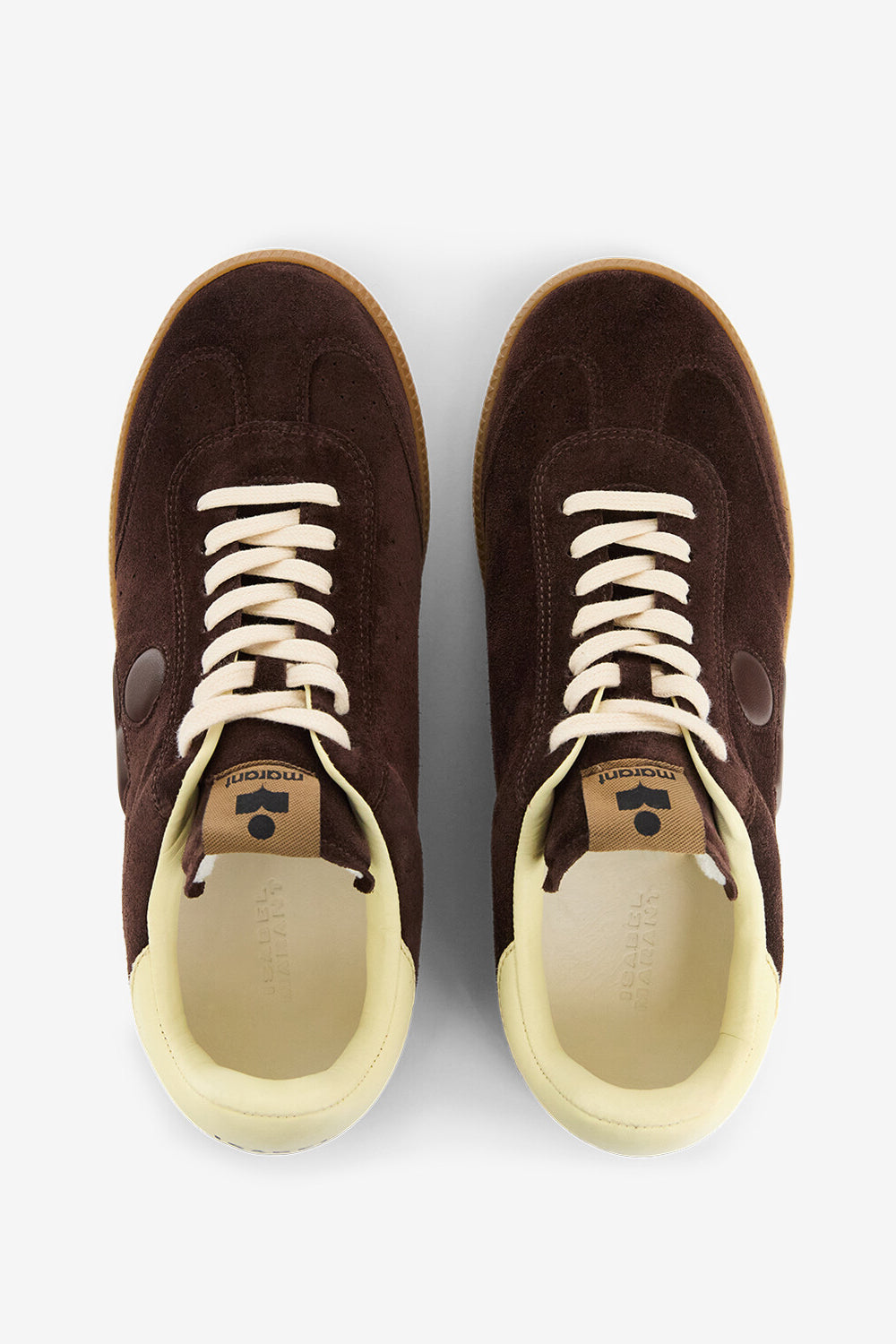 Brycy low-top sneakers - Chocolate - light yellow - Man - 4