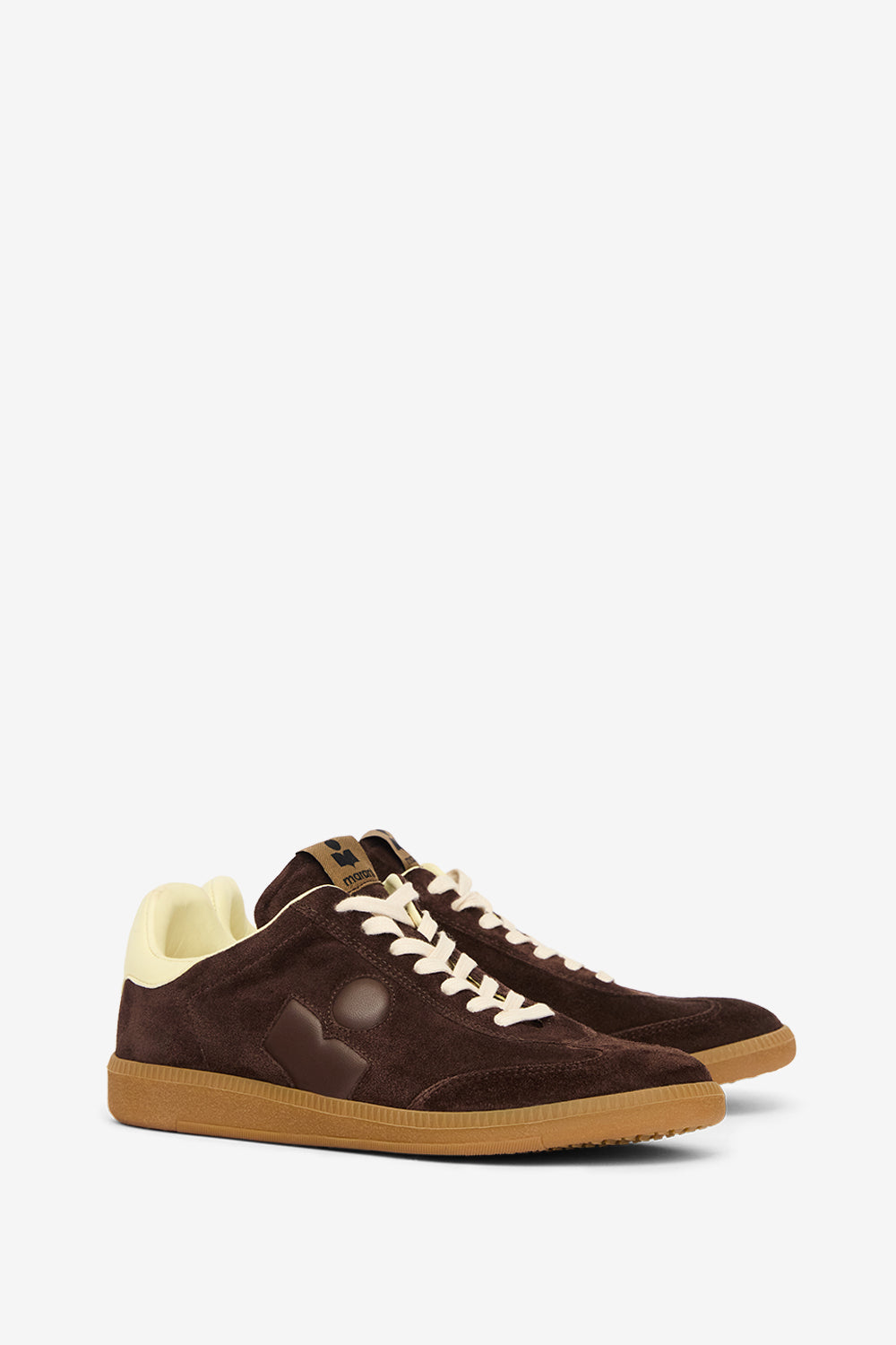 Brycy low-top sneakers - Chocolate - light yellow - Man - 3