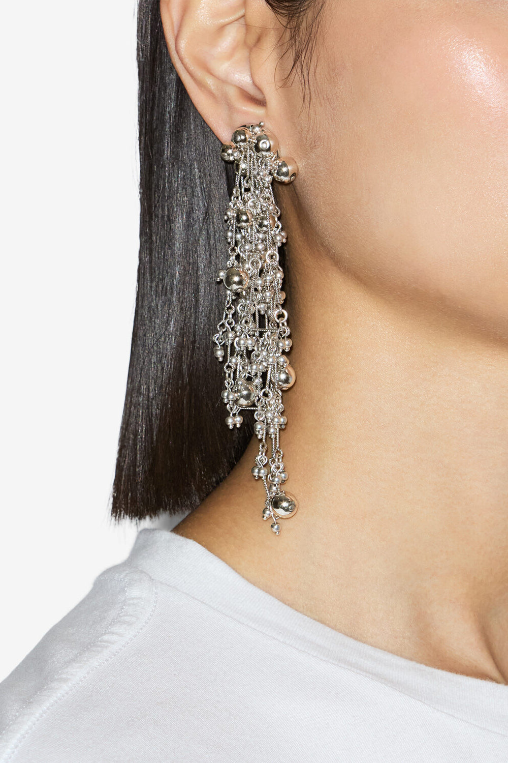 Freya pendant earrings - Silver - Woman - 2