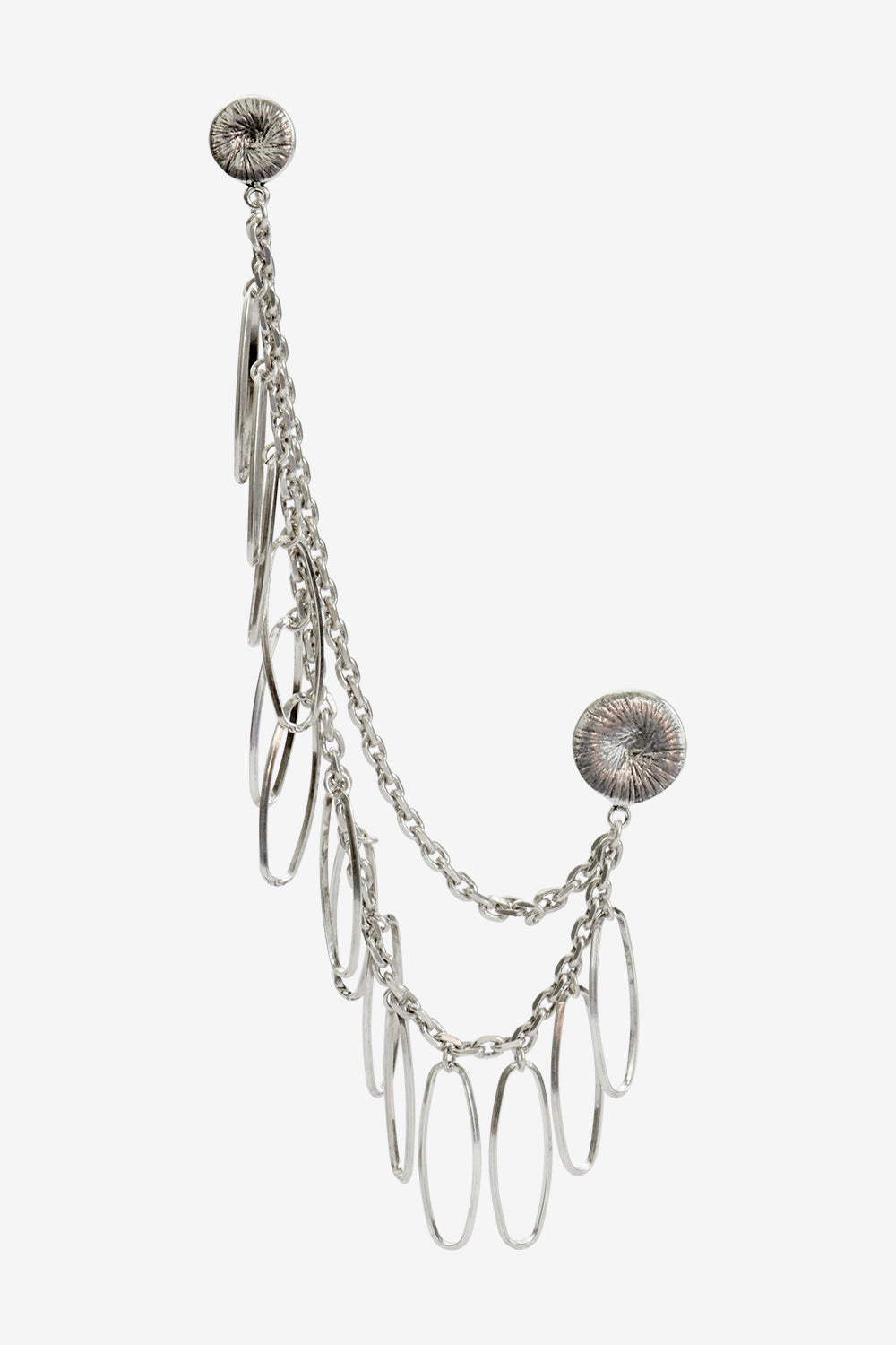 Grace double earring - Silver - Woman - 1