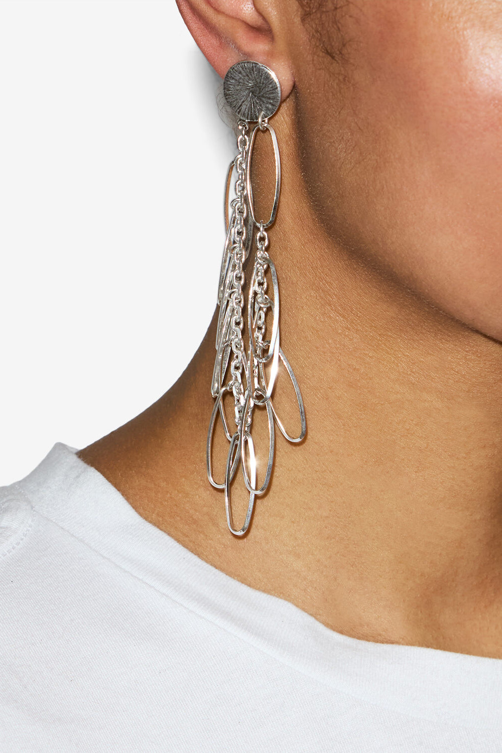 Jodie pendant earrings - Silver - Woman - 2