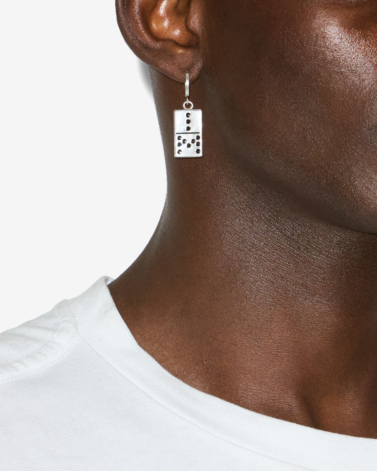 Pendientes alby Man Black and silver 1