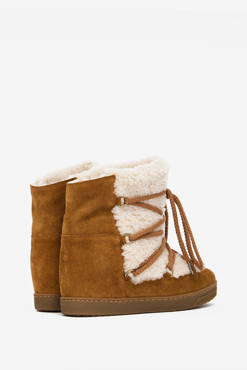 Nowles lined après-ski ankle boots - Ecru-cognac - Woman - 2