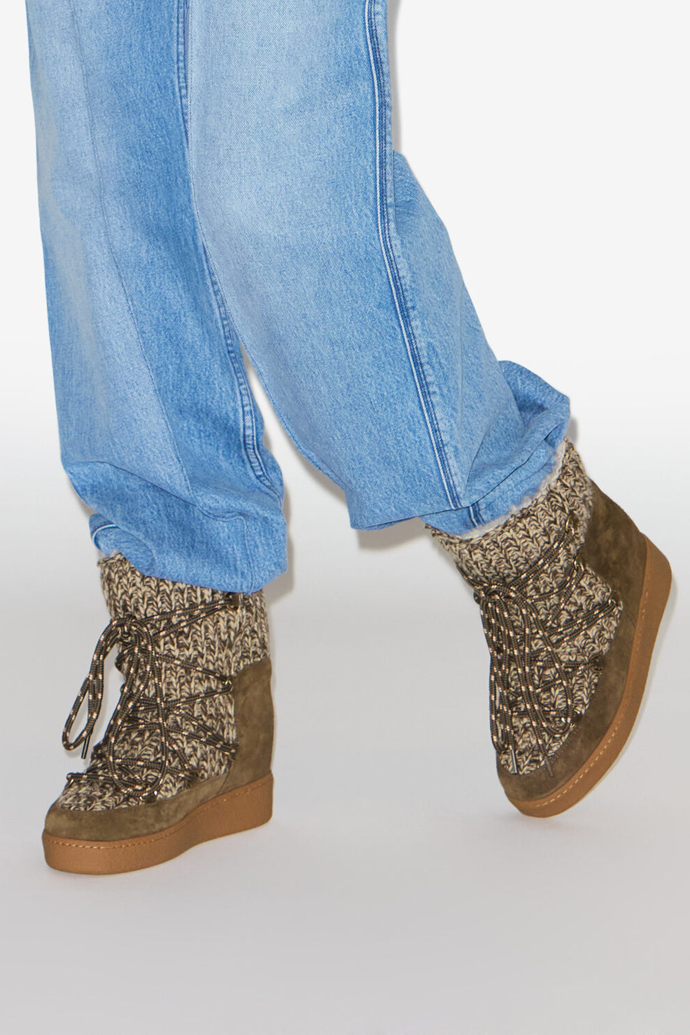 Nowla lined suede après-ski ankle boots - Bronze - Woman - 5