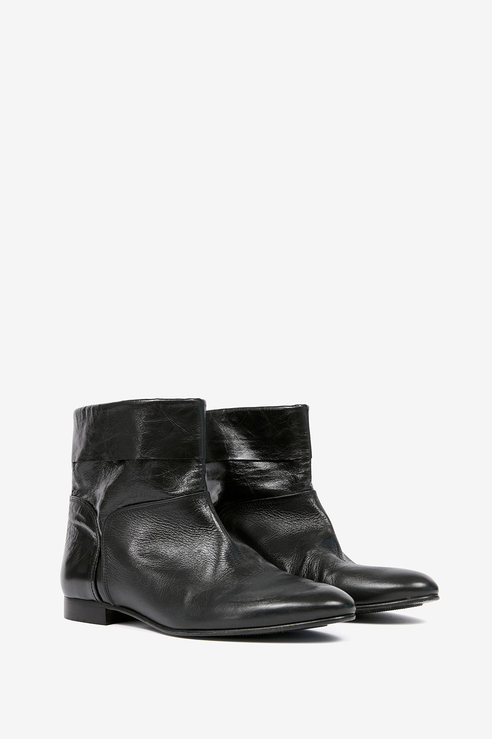 Flache boots juoza aus lackleder - Schwarz - Man - 3