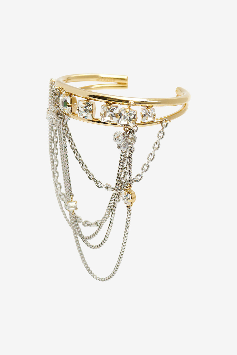 Jodie cuff bracelet - Silver-gold - Woman - 3