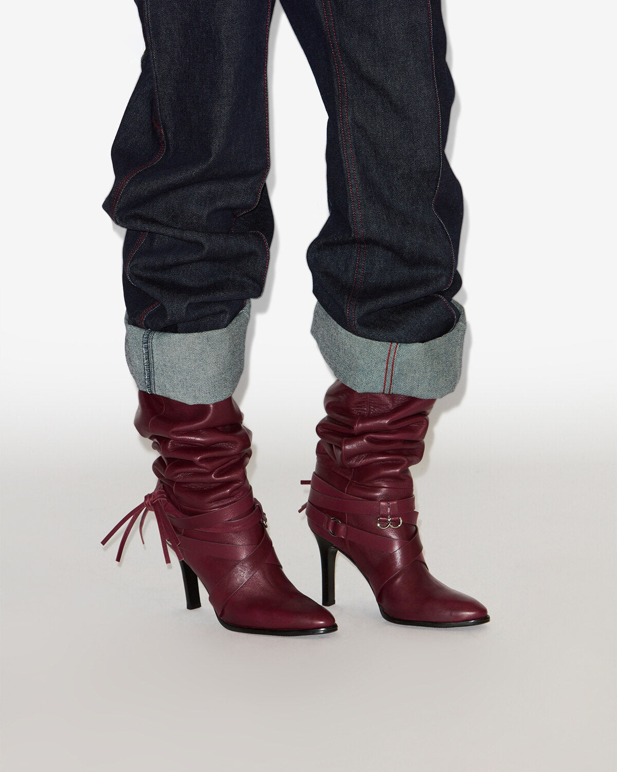 Botas analui Woman Burdeos 5