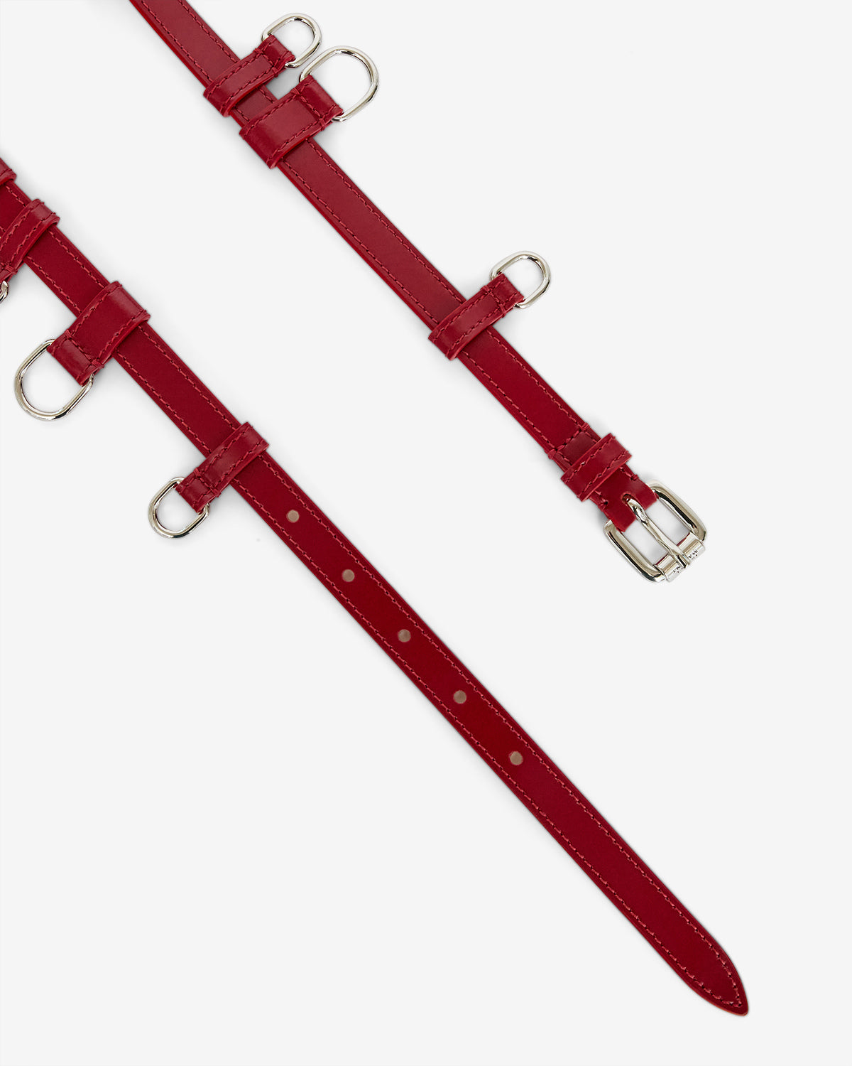 Gürtel chelsea Woman Deep red - silver 2