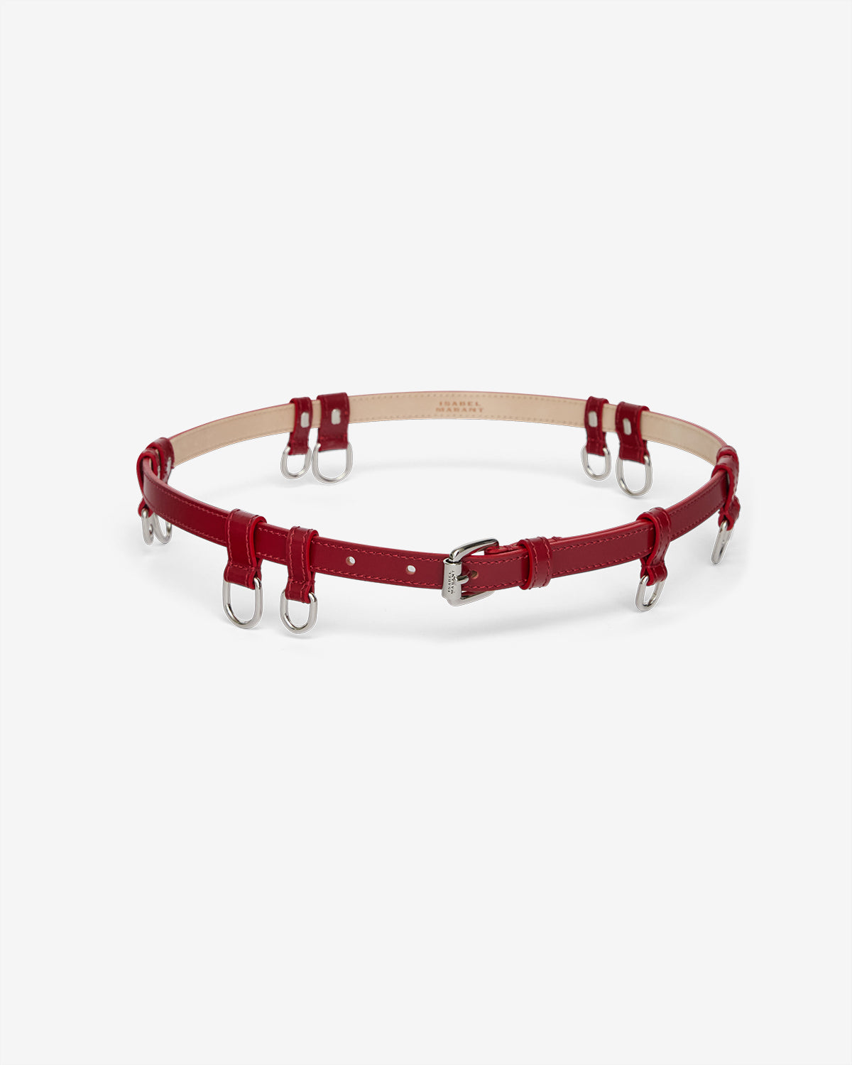 Gürtel chelsea Woman Deep red - silver 3