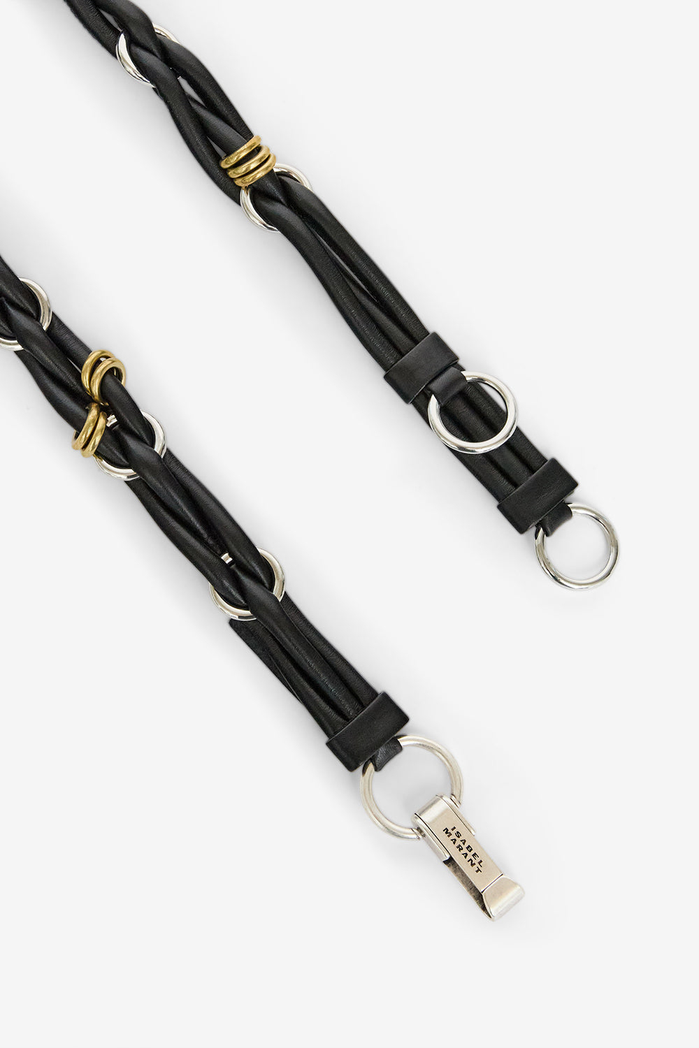 Cintura in pelle intrecciata mina - Nero - Woman - 3