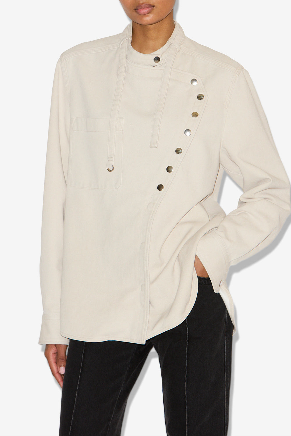 Tess cotton shirt - Off white - Woman - 4