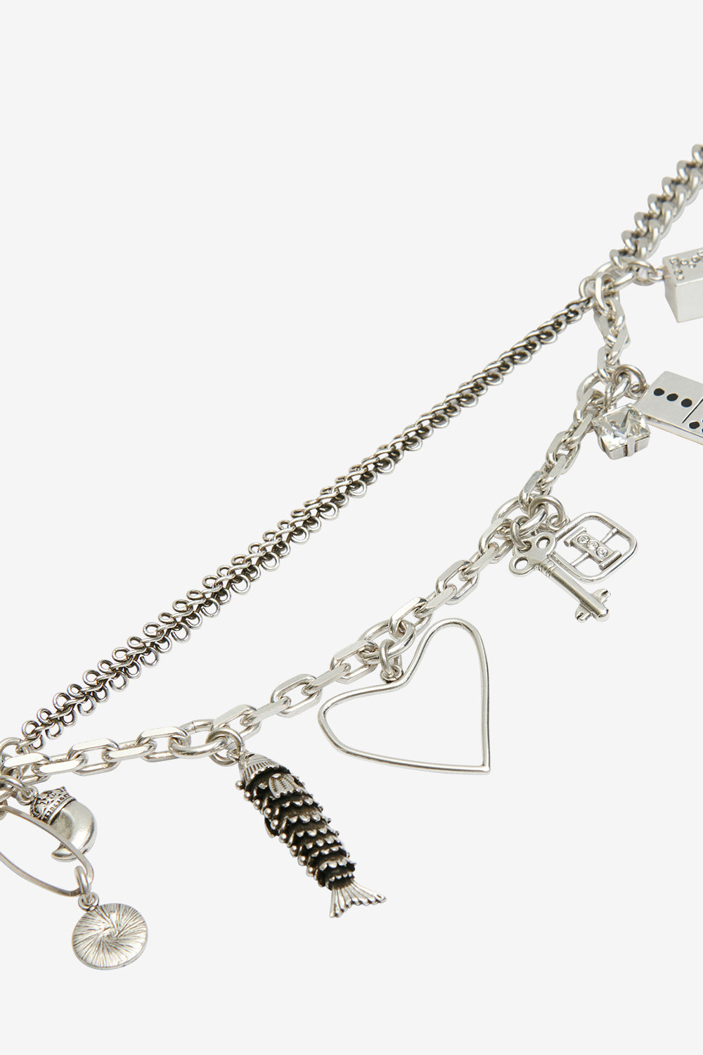 Abby chain and pendant necklace - Silver - Woman - 3