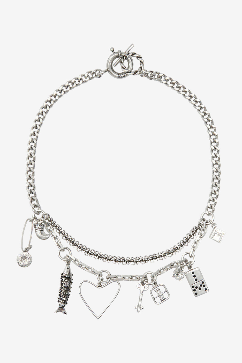 Abby chain and pendant necklace - Silver - Woman - 1