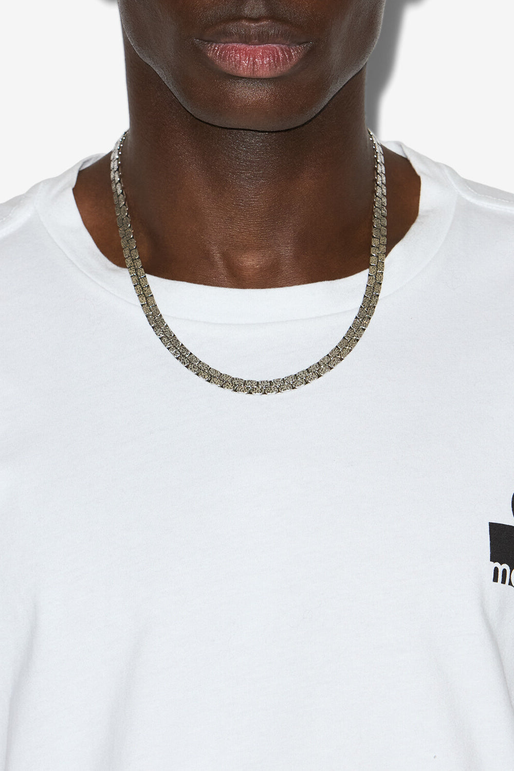 Elsy marbled necklace - Silver - Man - 2