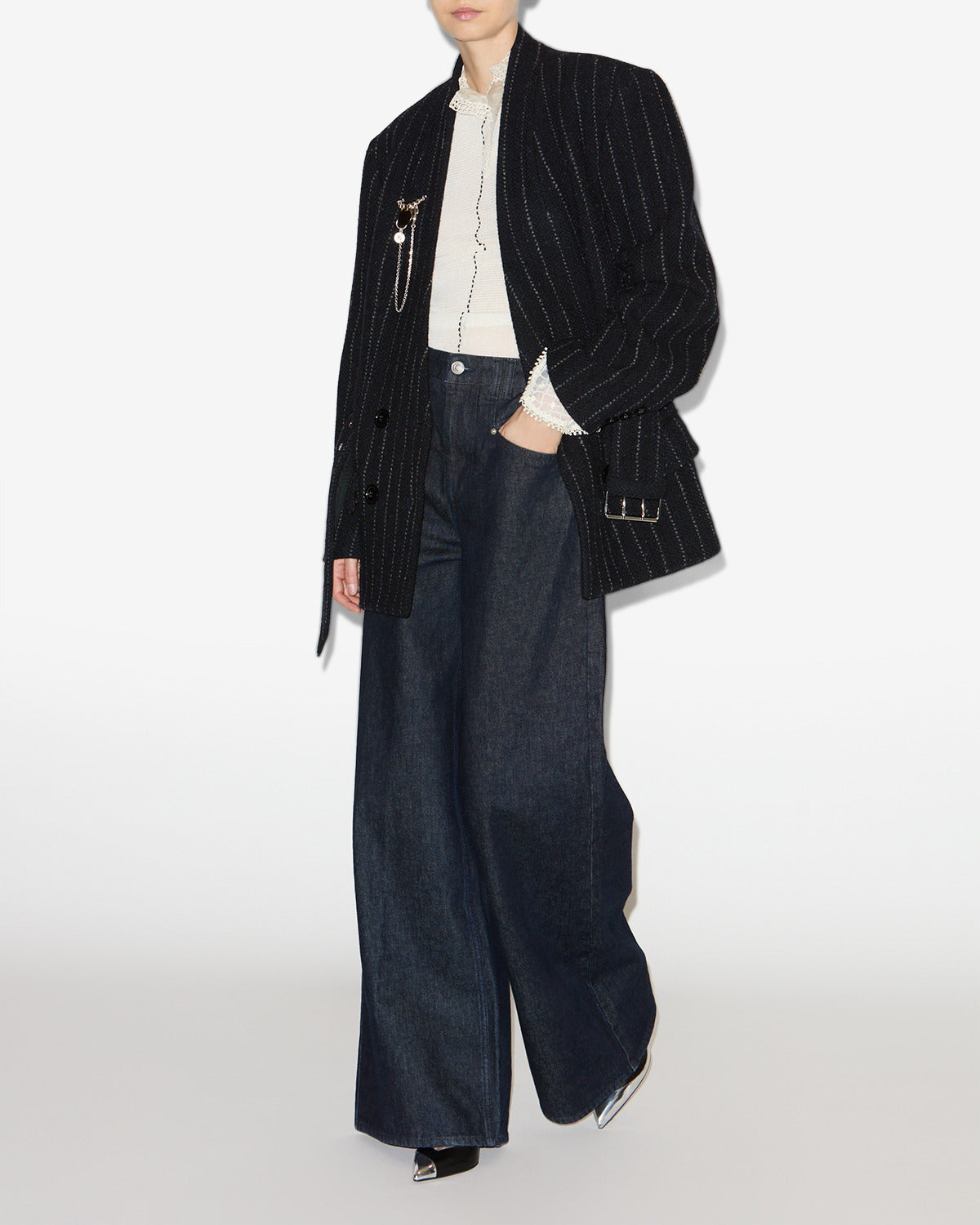 Peleny 펌프스 Woman Silver and black 7