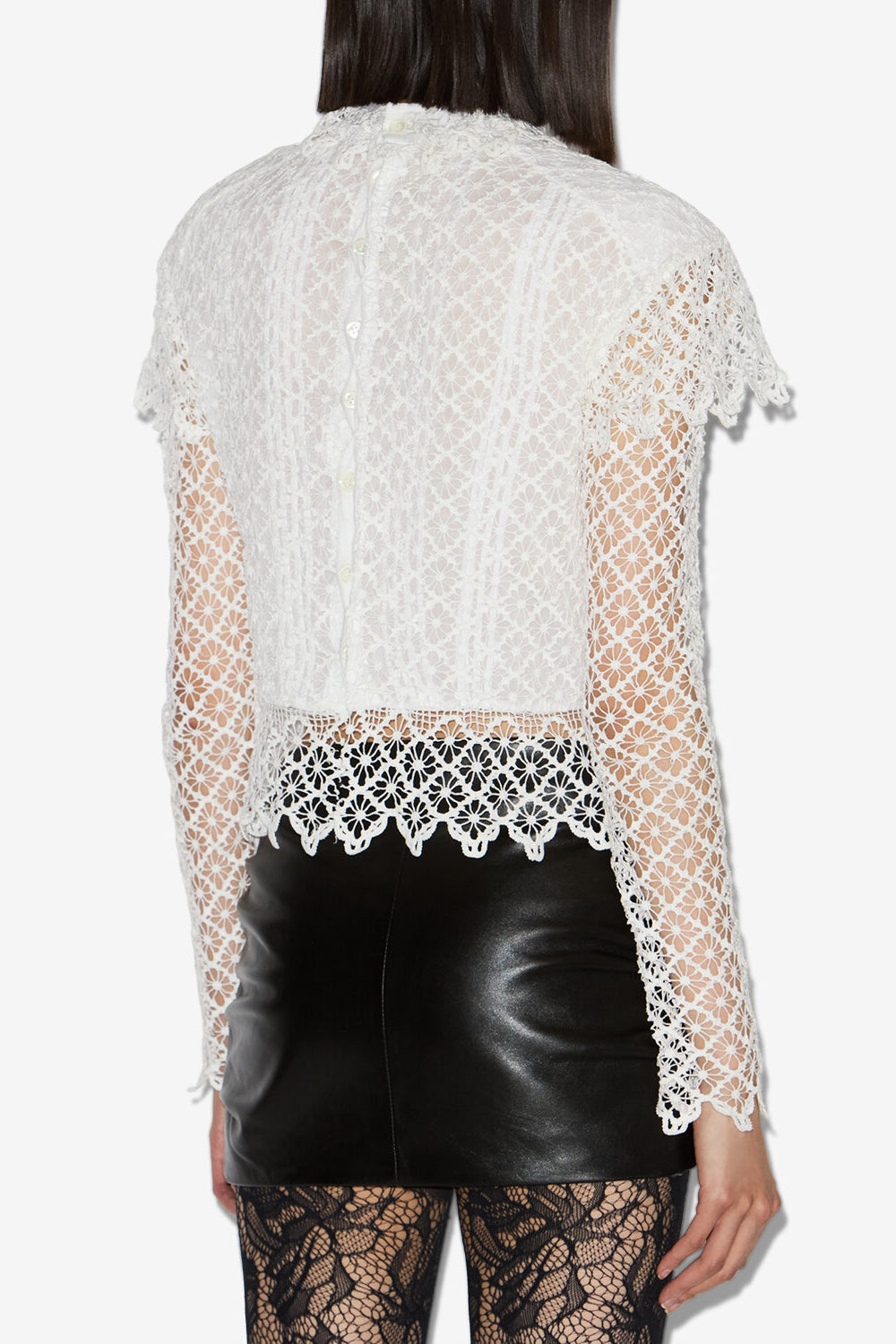 Ludivine lace top - Ecru - Woman - 5