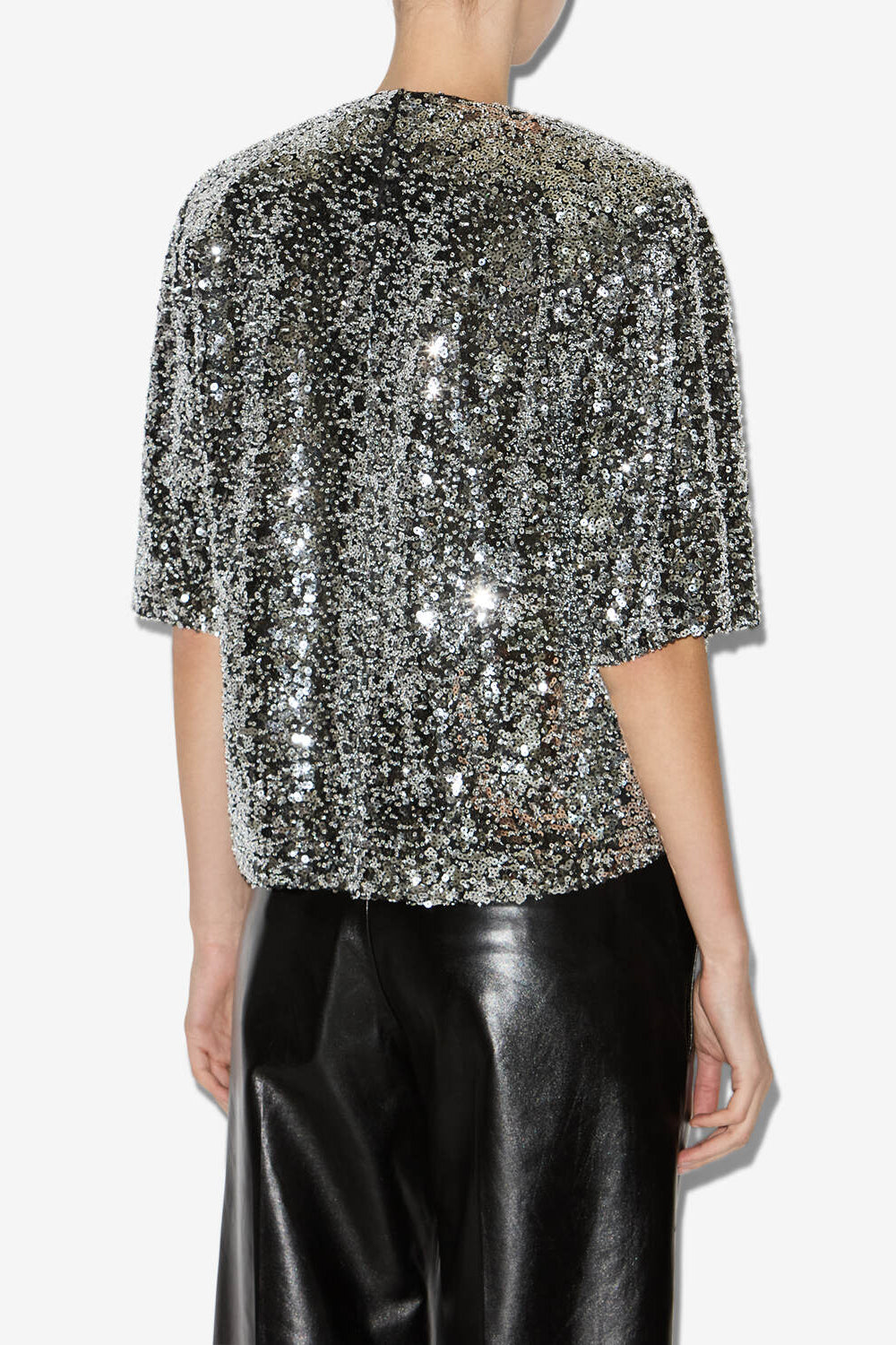Helga sequined top - Silver - Woman - 5