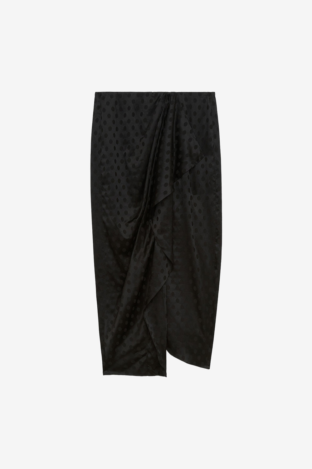 Breen long silk skirt - Black - Woman - 1