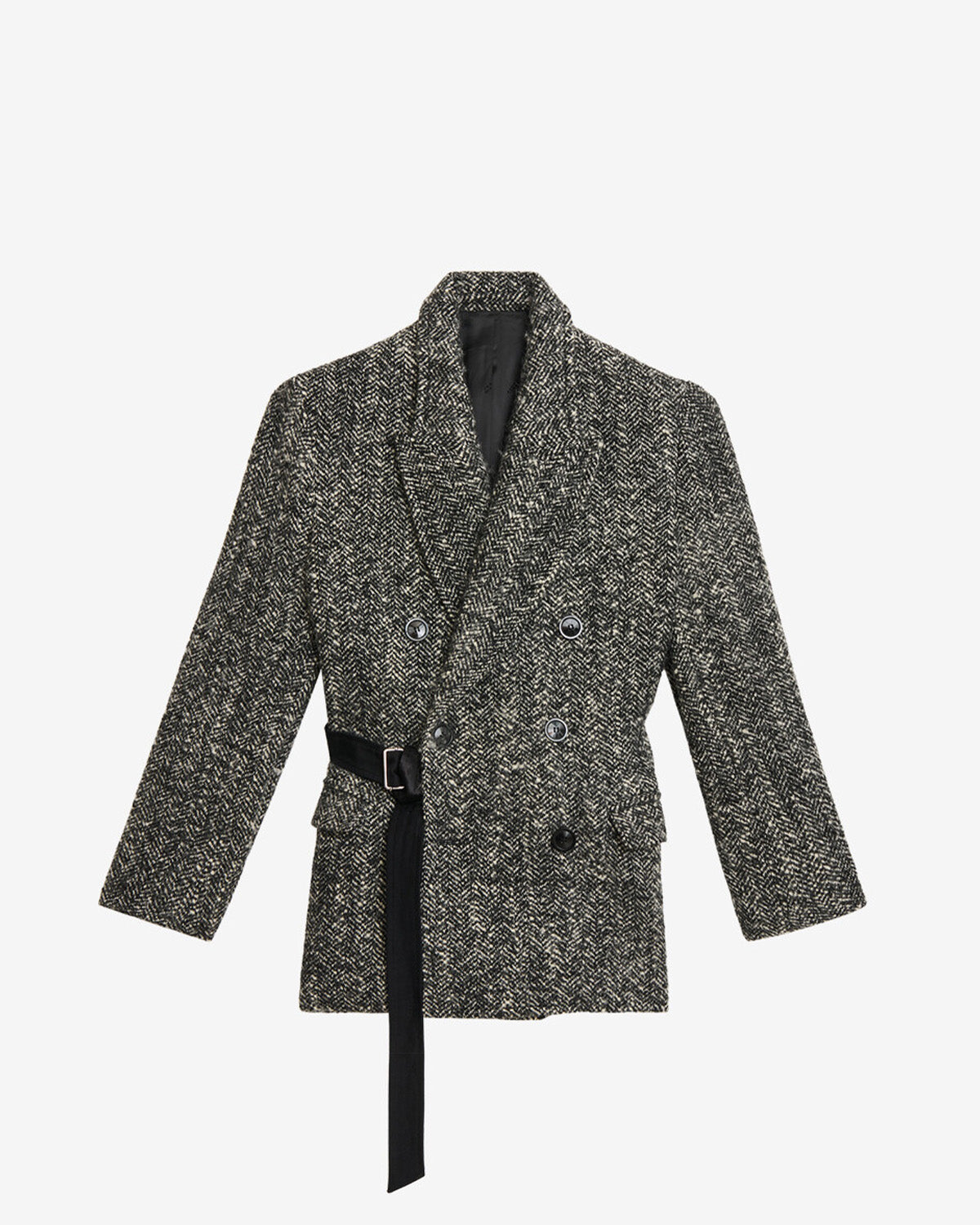 Cappotto ezzia Woman Black and ecru 1
