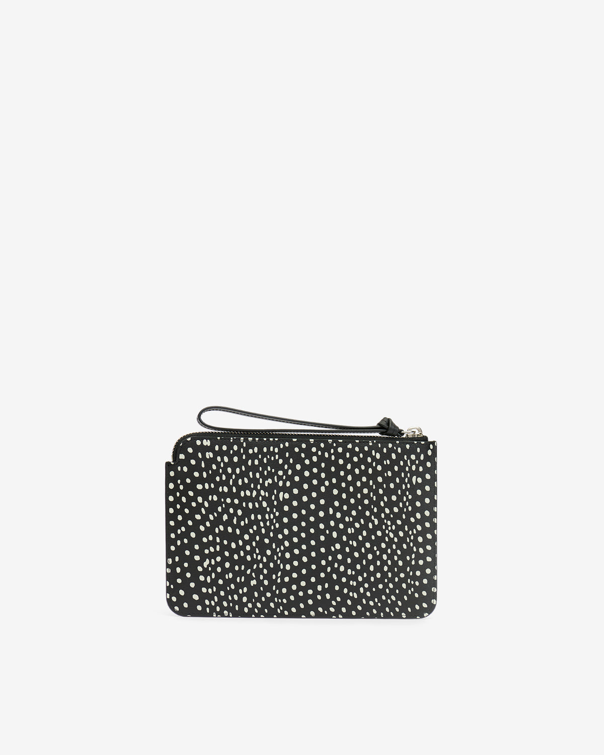 Petite maro flat pouch Woman Black and ecru 2