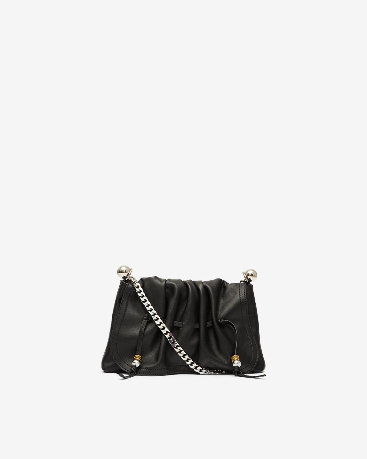 Sac bolton pouch Woman Noir et argenté 4