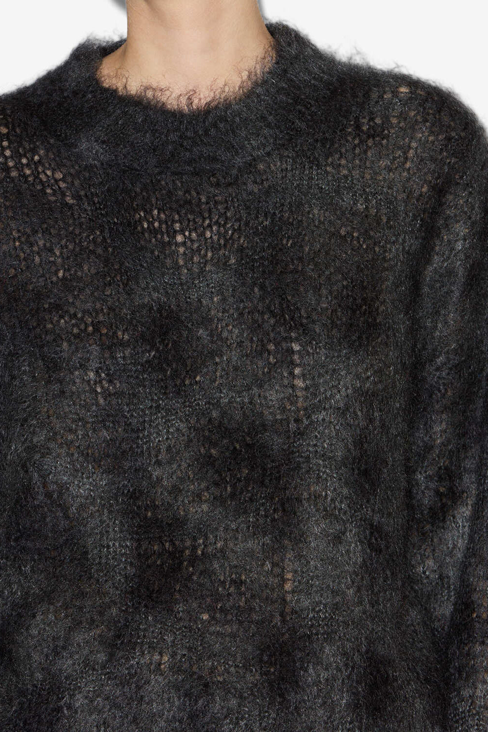 Myriam kid mohair sweater - Anthracite - Woman - 3