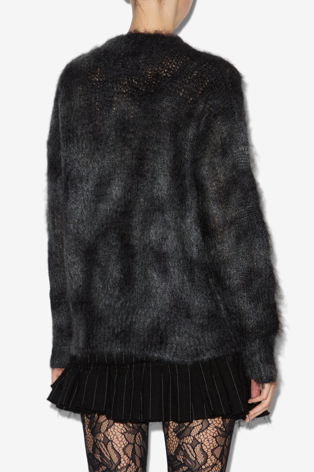 Myriam kid mohair sweater - Anthracite - Woman - 5