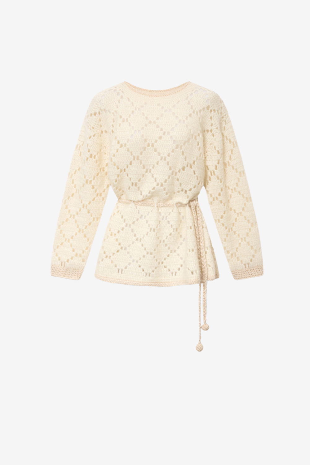 Merida wool and mohair sweater dress - Ecru - Woman - 1