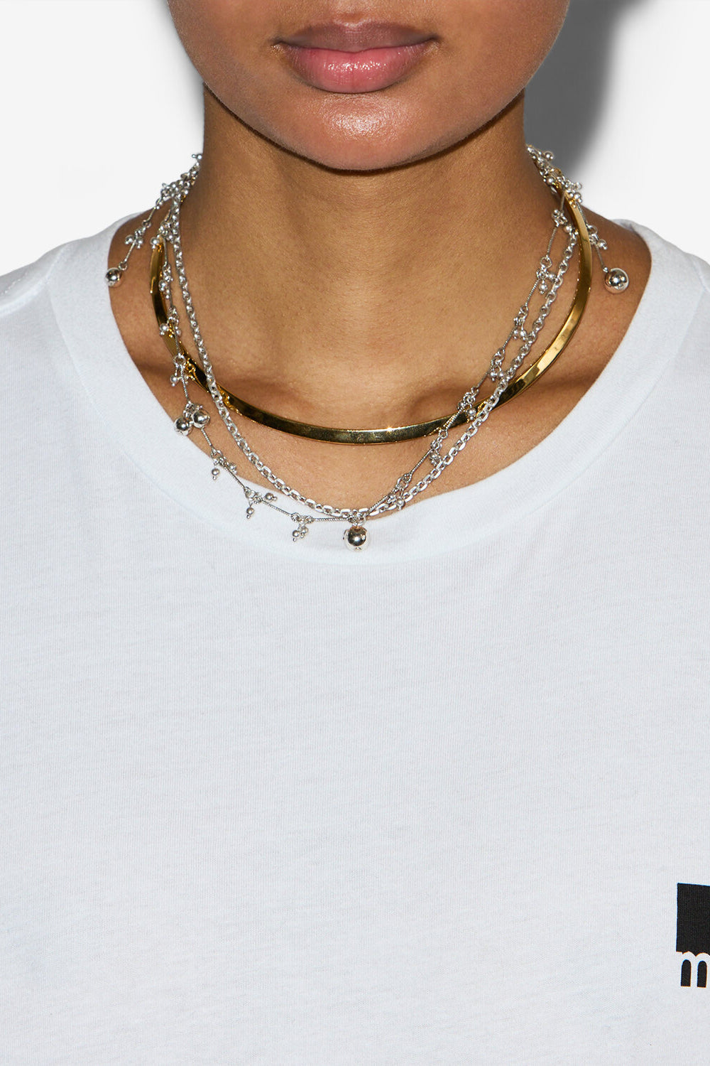 Freya choker necklace duo - Silver-gold - Woman - 2