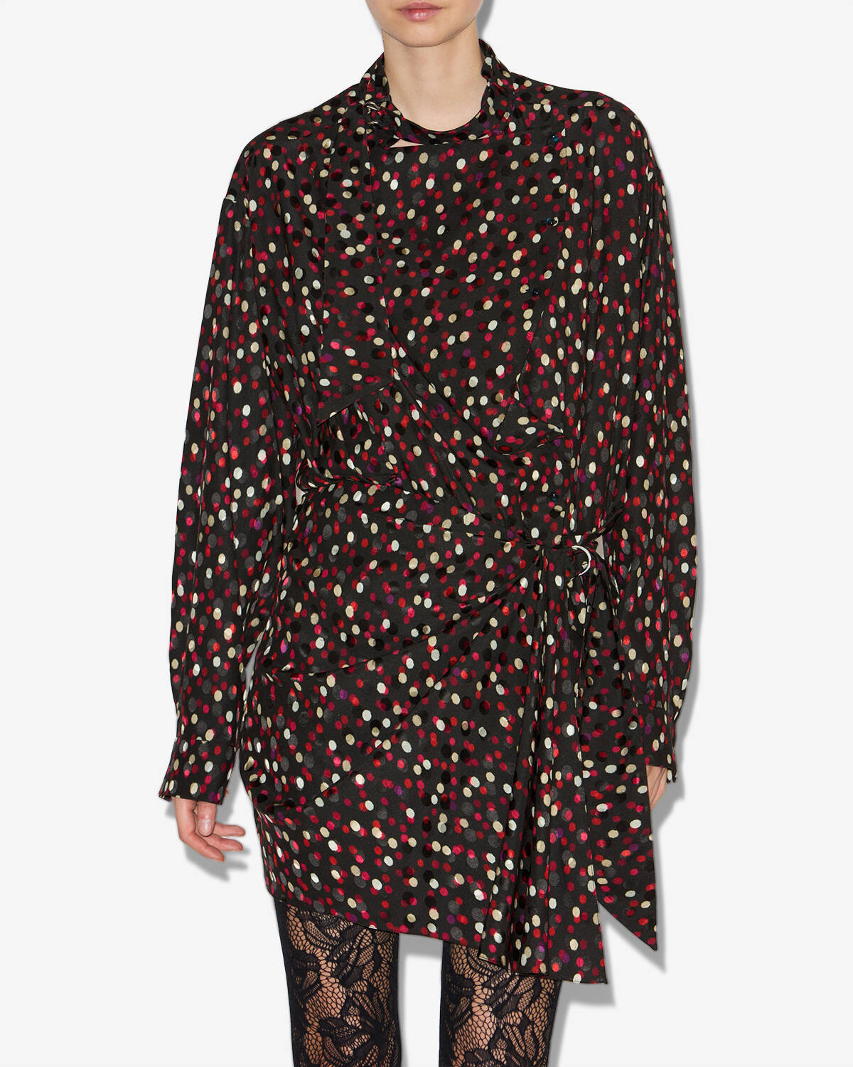 Ora dress Woman Black-red 5