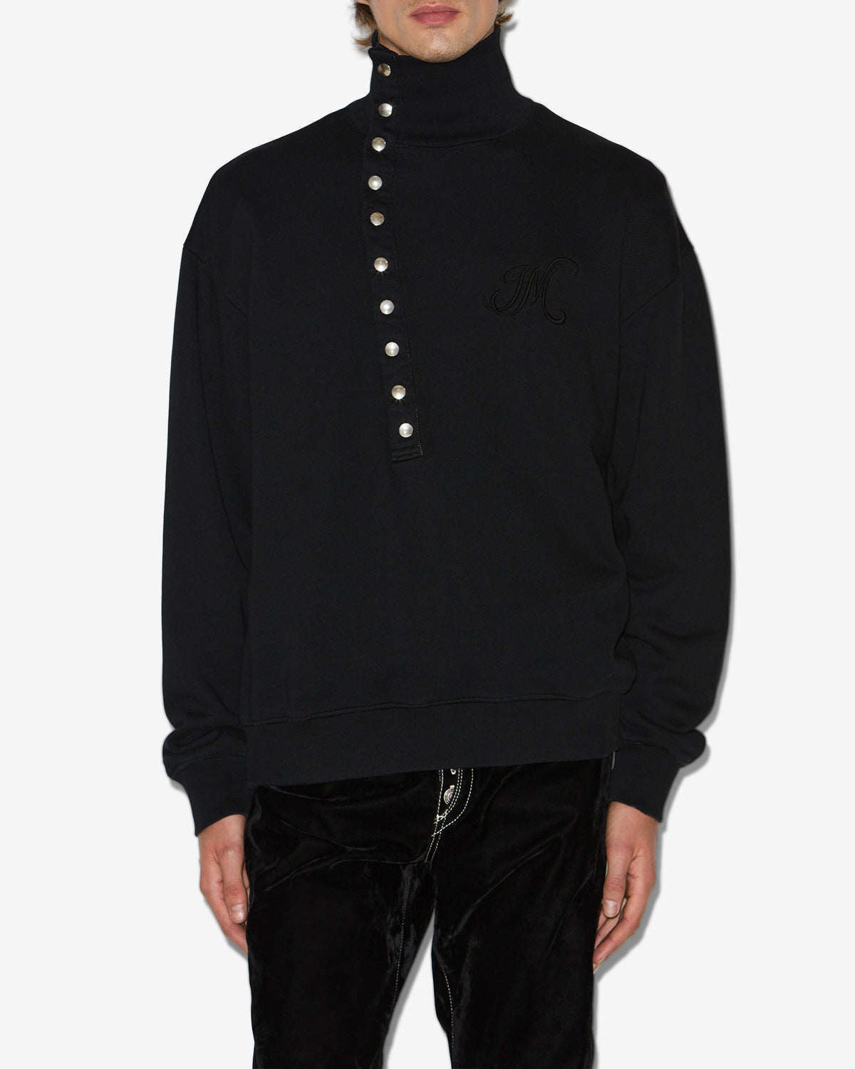 Marcos sweatshirt Man Black 4