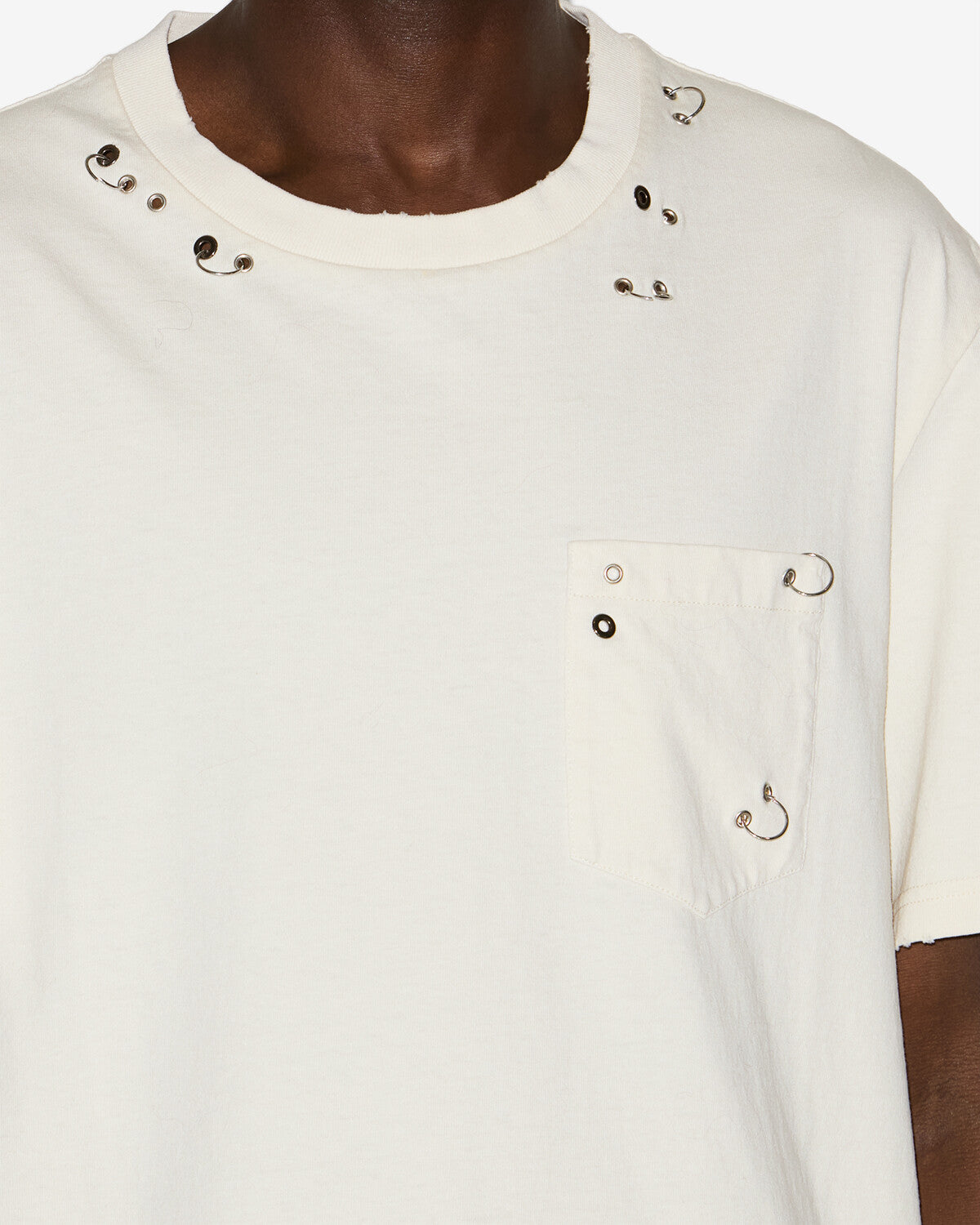 Tee shirt yezra Man Écru 2