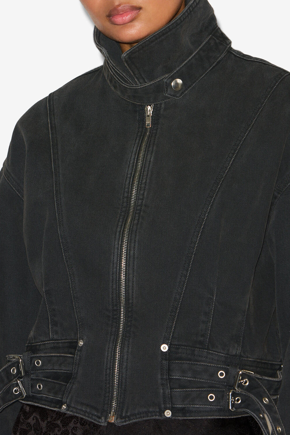 Veste courte santa en coton - Noir - Woman - 3