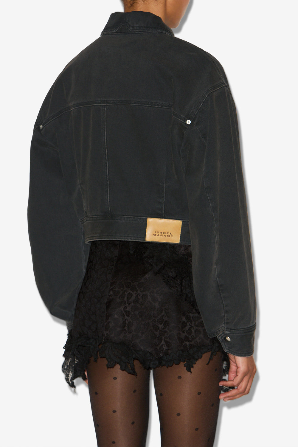 Veste courte santa en coton - Noir - Woman - 5