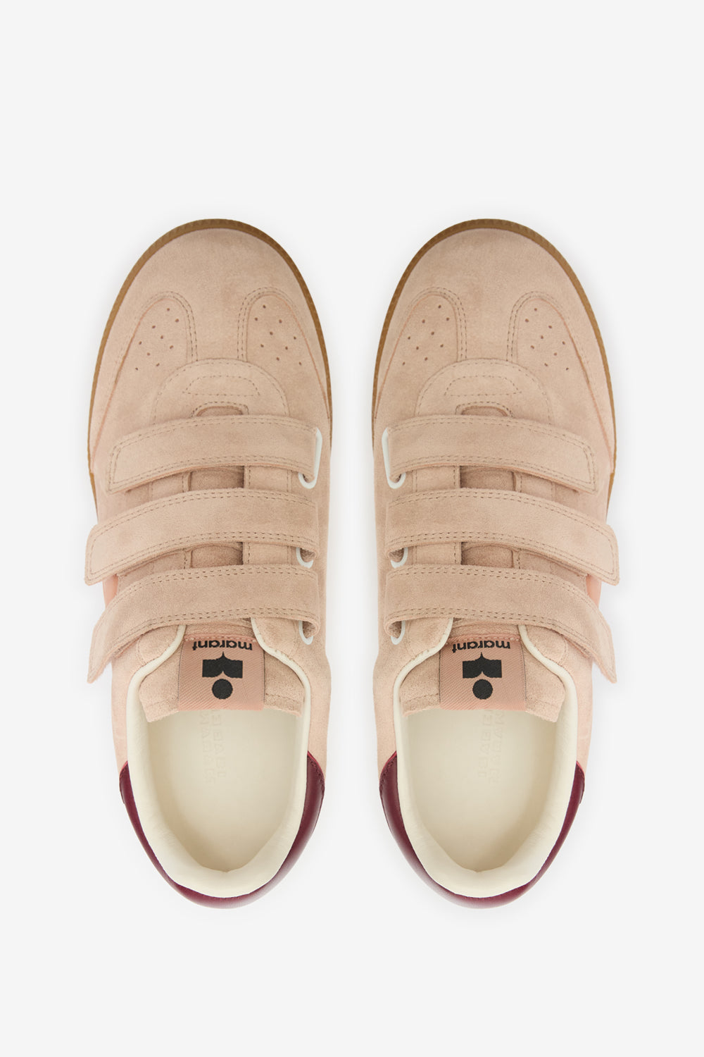 Beth low-top suede and leather sneakers - Pale pink-peach - Woman - 4
