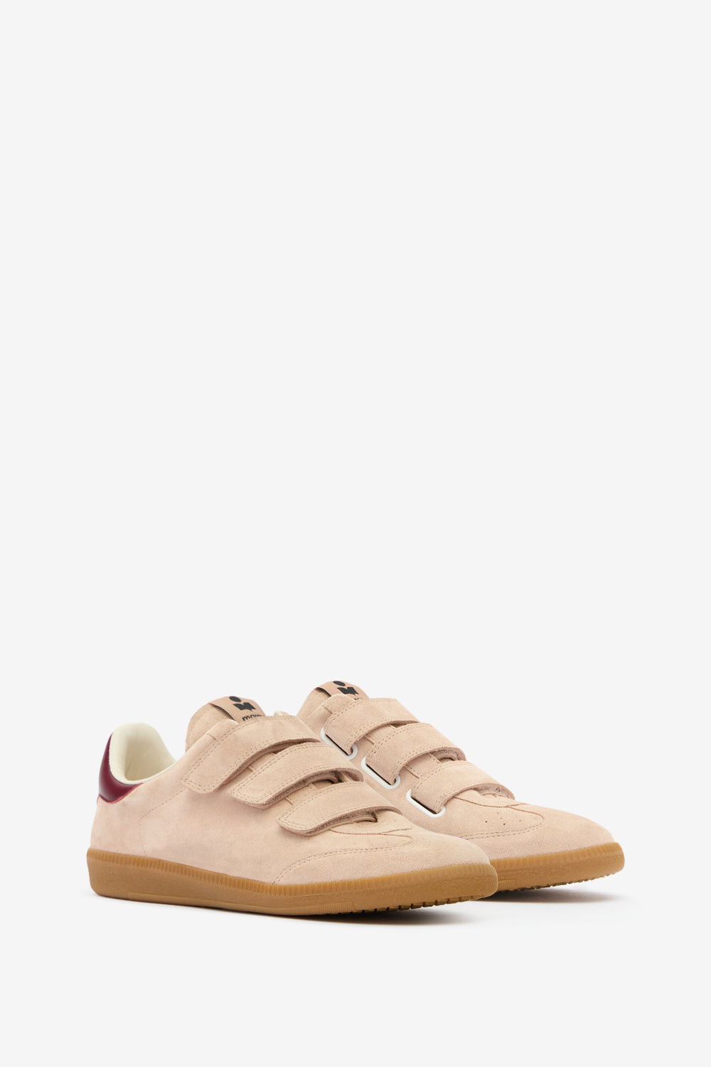 Zapatillas bajas de ante y cuero suave beth - Pale pink-peach - Woman - 3