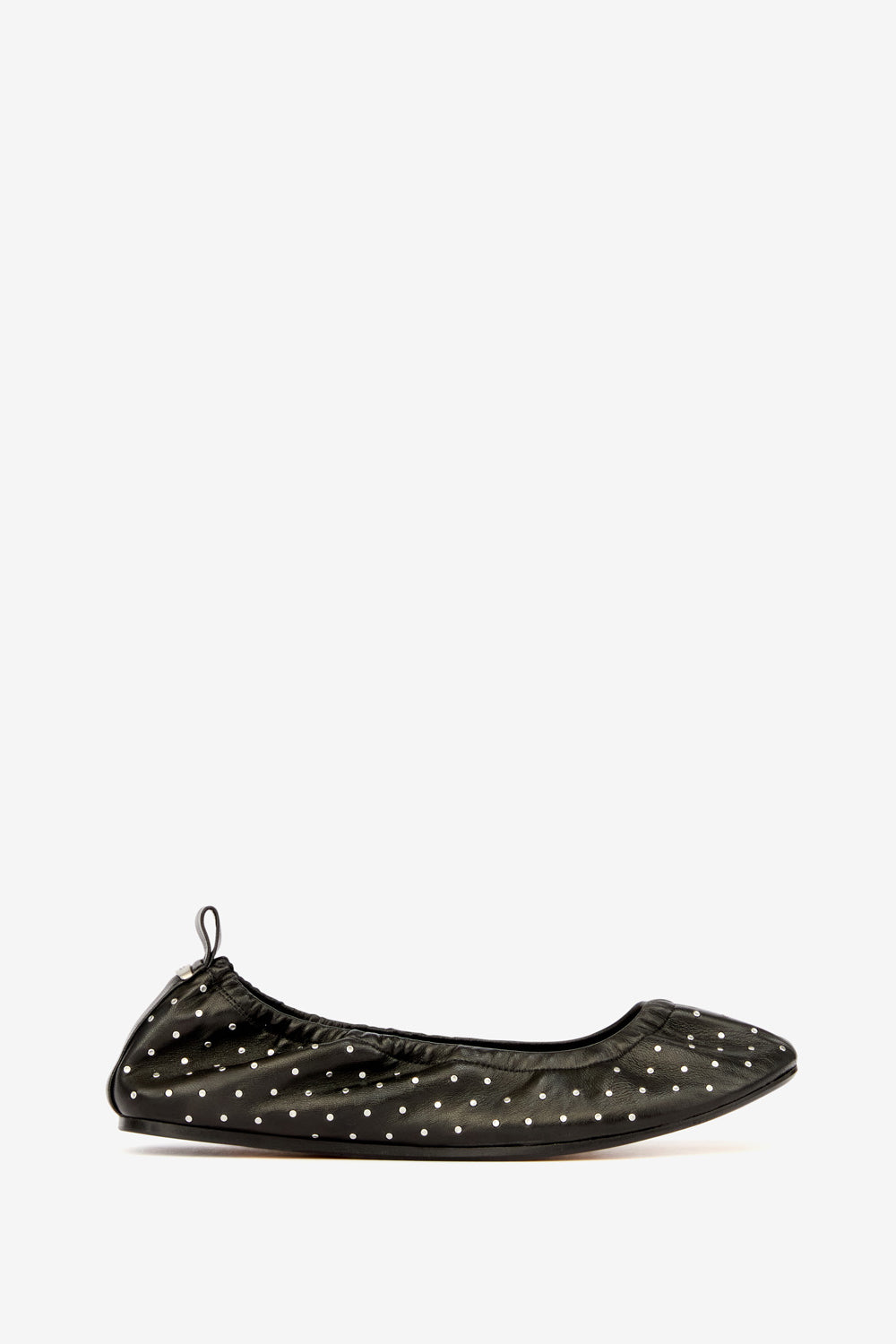 Belna studded leather ballet flats - Black - Woman - 1