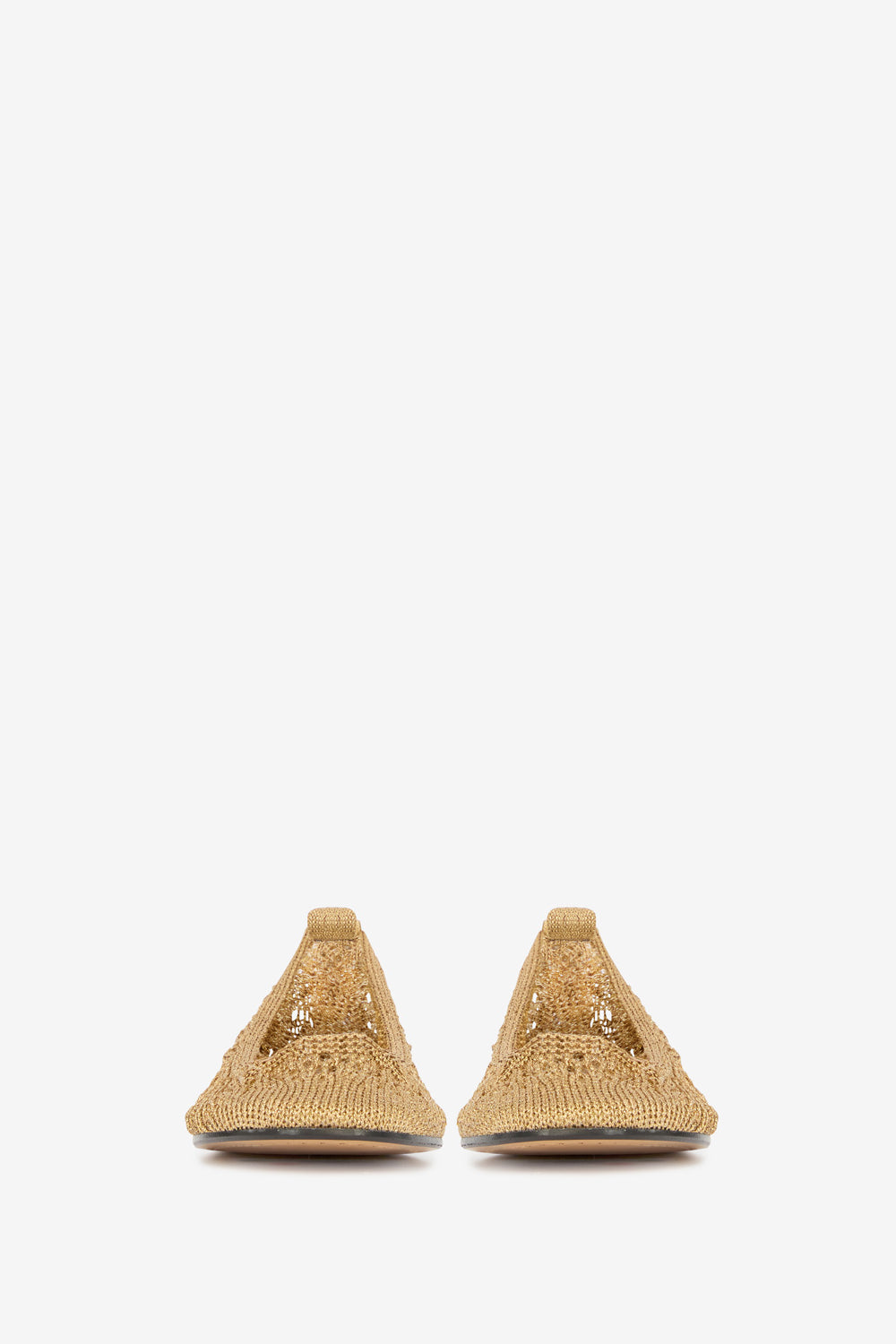 Belna crochet ballet flats - Gold - Woman - 4