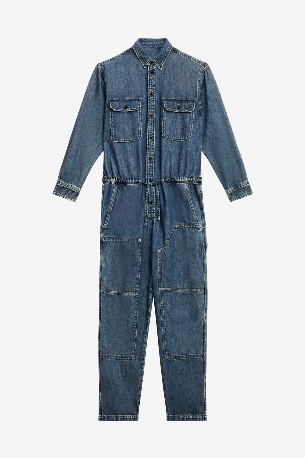 Jumpsuit otilie aus leichtem denim - Blau - Man - 1
