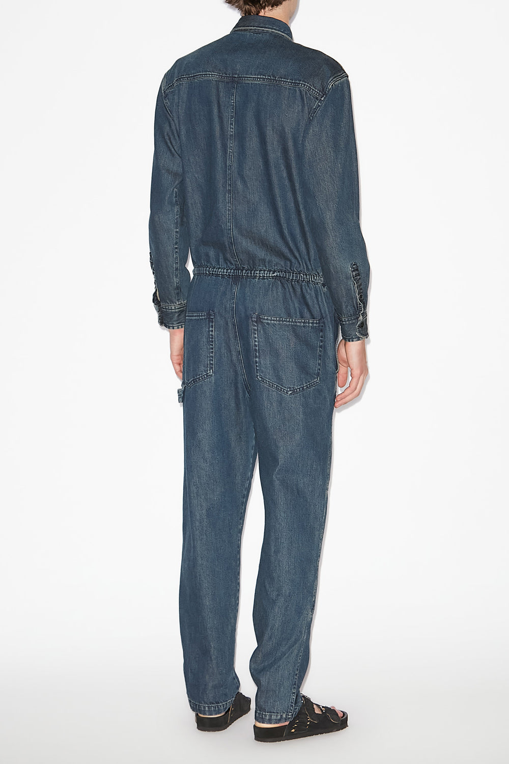 Jumpsuit otilie aus leichtem denim - Blau - Man - 4