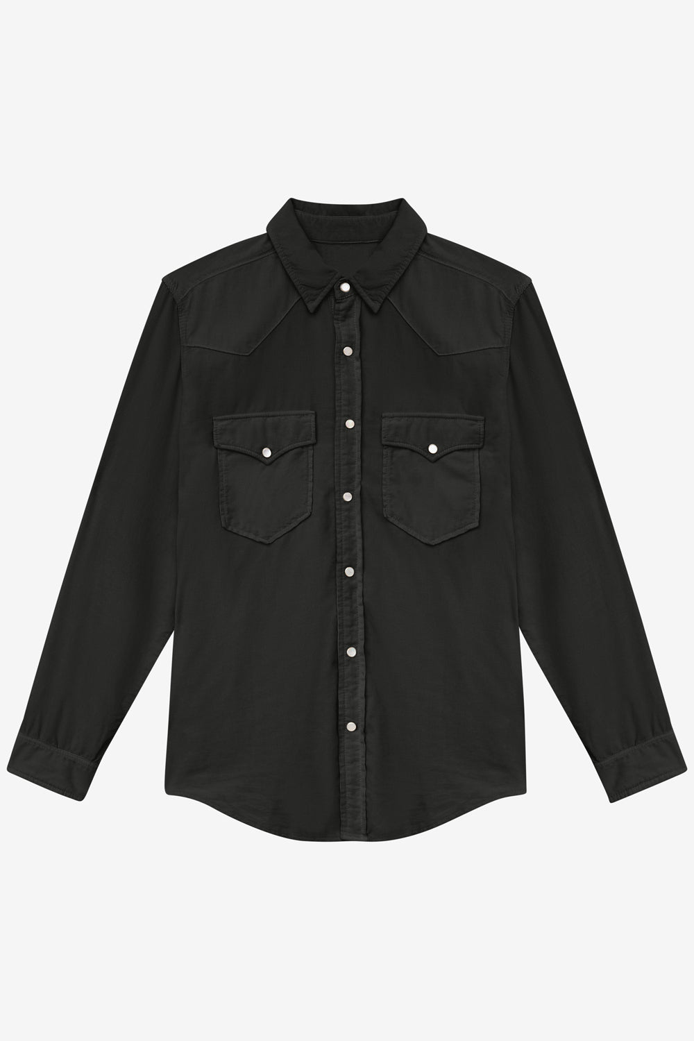 Camisa vasco de pana - Negro lavado - Man - 1