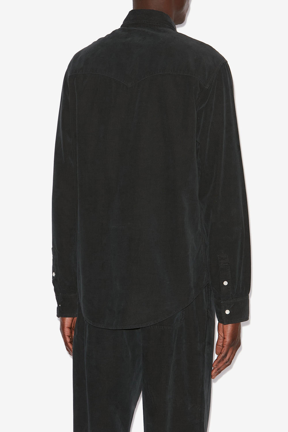 Camisa vasco de pana - Negro lavado - Man - 5